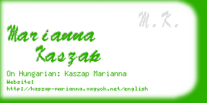 marianna kaszap business card